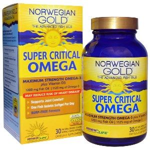 Norwegian Gold Super Critical Omega (30 fish gels) * Renew Life